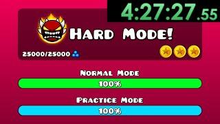 I Speedran Geometry Dash HARD Mode!