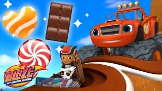 Blaze Shape Game #8 Candy Rescues w/ AJ!  | Blaze And The Monster Machines