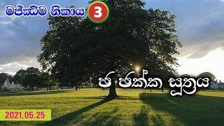 මජ්ඣිම නිකාය-3 සූත්‍ර විවරණ | ඡ ඡක්ක සූත්‍රය (2021.05.25)