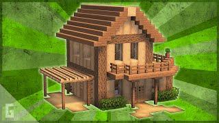 Minecraft | How to Build a WOOD House!