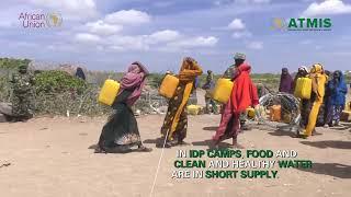 ATMIS troops supply water to IDP camp in Hirshabelle