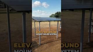 How we do custom elevated ground mount solar systems 