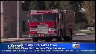 06.30.16 CBS2 5am- San Bernardino City Fire Change Over