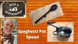 Spaghetti Spoon with built in Holder on Bob's Woodshop