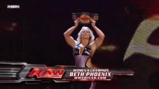 Michelle McCool vs Beth Phoenix - Women's Champion vs Divas Champion (Full Match HD)