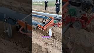 Amazing Agriculture: Self operated powerful plastic mulching modern and new technology machine China