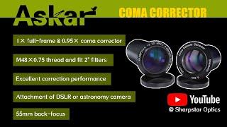 Sharpstar 1× & 0.95× Coma Correctors