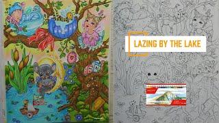 Coloring with Markers & Colored Pencils - Orchard Full Of Fairies - Klara Markova