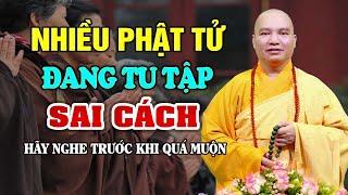 Rất Nhiều Phật Tử Đang Tu Tập Sai Cách, Hãy Nghe Để Biết Trước Khi Quá Muộn | Thầy Thích Đạo Thịnh