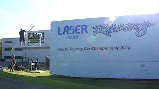 Tool Connection at Speed - building the Laser Tools Racing hospitality unit.