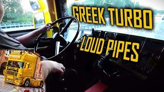 GREEK POWER 2: Scania V8 700hp++ // *Turbo & Smoke & Pipes & Manual* *J&M Transport*