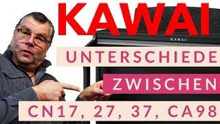 Kawai E-Pianos Unterschiede zwischen CN17 CN27 CN37 CA98 Onlineberatung Earny's Musikladen Witten