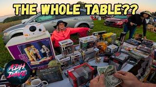 I tried to buy everything on this table at the flea market