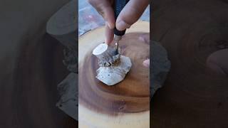 New flint knapper learns. #deerhunting #antlers #outdooradventure