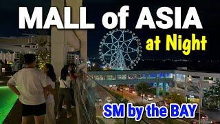 MALL of ASIA, Philippines - Night Walk | SM by the BAY & Shopping Mall Tour this BER-Months 2023