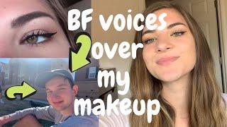 MY BOYFRIEND DOES MY VOICEOVER//Everyday Makeup 2020 // Lizzy Hinshaw