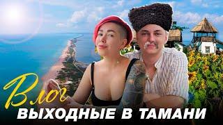 Тамань. Тревел влог. Отличный пляж в Веселовке. Деревня Атамань.  Фанагория и Шато Тамань.