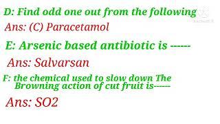 Chemistry in everyday life 11th class part 1(  MCQ)