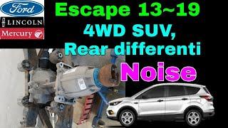 Ford Escape 13~ , Rear differential (RDU) noise diagnosis , see  what happen ?