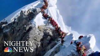 Three More Climbers Die On Mount Everest As Busy Season Causes Traffic Jam | NBC Nightly News