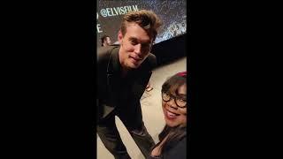 Austin Butler meeting fans at Elvis screenings