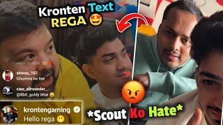 Kronten Text Rega  Scout getting Hate - Goldy Bhai Reply 