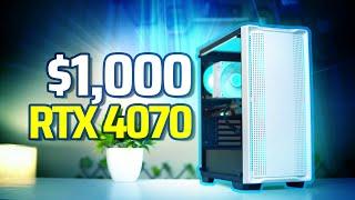 RTX 4070 White Gaming PC in 2024 for $1000! 