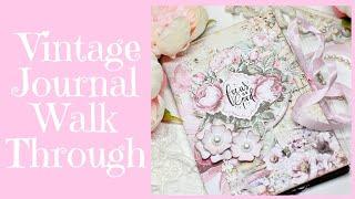 DIY Pink Vintage Journal Preview