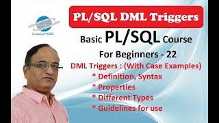 DML Triggers in Oracle - Row Level Trigger - Statement Level Trigger - Triggers in Oracle