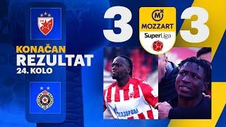 Mozzart Bet Super liga 2024/25 - 24.Kolo: CRVENA ZVEZDA – PARTIZAN 3:3 (0:1)