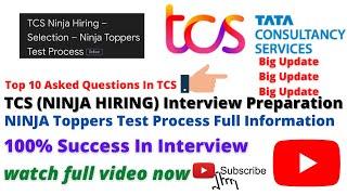 TCS interview full preparation / TCS ninja hiring 2022 / TCS ninja interview  #Job