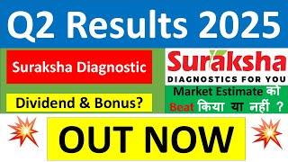 SURAKSHA DIAGNOSTIC Q2 results 2025 |SURAKSHA DIAGNOSTIC results today | SURAKSHA Share latest News