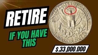 RETIRE! IF YOU HAVE THIS RARE WASHINGTON QUARTER DOLLAR | WORTH MILLIONS OF DOLLARS!