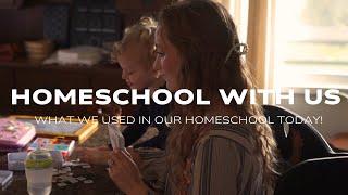 Homeschool with Us - Homeschool mom of 4 School Routine and What we Used Today!