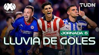  ¡La LLUVIA DE GOLES de la jornada 6! | CL2024 - Liga Mx | TUDN