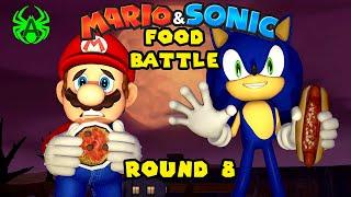 Mario VS Sonic: (Round 8) EPIC Halloween Food Battle!