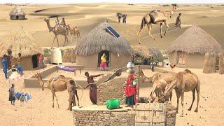 Very Unique Pakistani Desert Village Natural Life | Desert Women Daily Routine | Desert Village Life