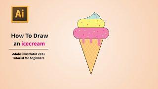 Ice-Cream illustration Design _ Adobe Illustrator CC Tutorial