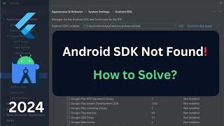 Android SDK File Not Found - Troubleshooting Guide for Flutter Developers #flutter