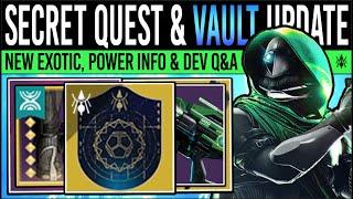 Destiny 2: SECRET NINE AREA & VAULT UPDATE! Power RESET, Plagueland Reclaim, Kepler Loot, Quest Fix