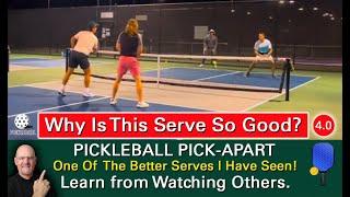 Pickleball! The Perfect Swing For A Powerful, Effective Serve!  How To Hit It Like A Pro!