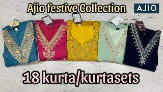 Ajio sale haul/must have festive 18 kurta/kurtasets/from 700₹/awesome collection#ajio#trending