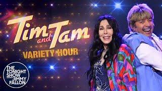 Tim and Tam Variety Hour with Cher | The Tonight Show Starring Jimmy Fallon