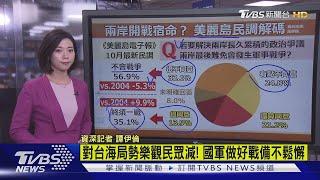 【十點不一樣】兩岸僵局難解! 35%民眾認台海"終須一戰"