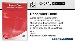 December Rose, arr. Tom Fettke and Thomas Grassi – Score & Sound