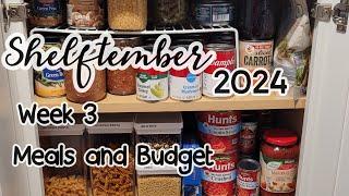 #shelftember week 3! eating from the pantry and freezer #mealplan #challenge