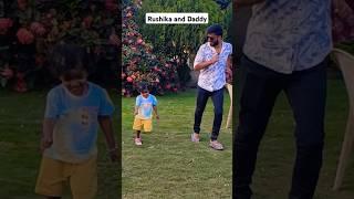 #Daddy's little girl #cute video of Rushika and Daddy #Rushika#Father&Daughter's Cute video