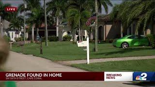 Hand grenade found at Cape Coral home, part of street evacuated