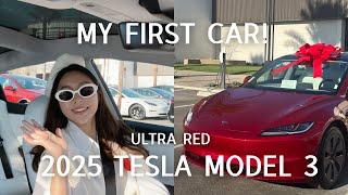 taking delivery of my tesla (2025 model 3 highland)  full timeline, wait time and what to expect!