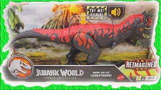 CARNOTAURUS EPIC ATTACK BATTLE CHOMPIN'! Jurassic World Jurassic Quest for Indominus Rex Pack  